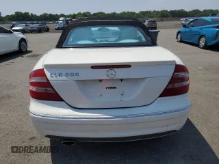 2005 Mercedes-Benz CLK 500 with VIN WDBTK75G35T037649, listed as a Copart auction lot 66212825 with 107,716 mi miles and Salvage title. Bid and sale history available at DreamBid. Image 6.