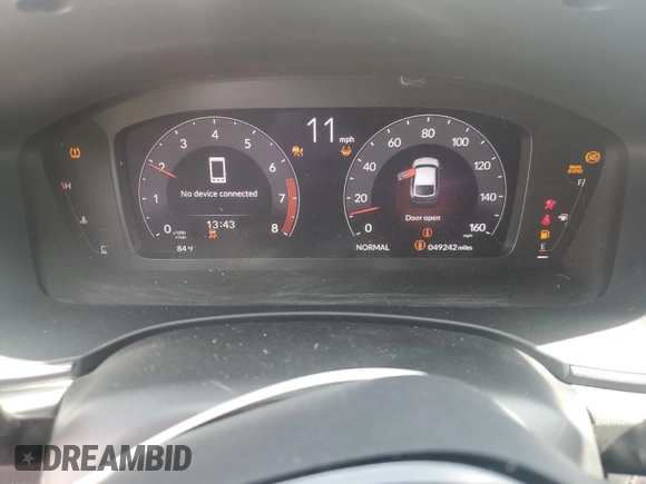 2023 Acura Integra Technology with VIN 19UDE4G70PA000728, listed as a Copart auction lot 55433275 with 49,242 mi miles and Non repairable. Bid and sale history available at DreamBid. Image 9.