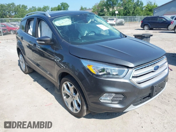 2019 Ford Escape Titanium с VIN 1FMCU9J94KUC24611, выставлен на аукционе IAAI как лот 42595286 с пробегом 77 280 миль миль и . История ставок и продаж доступна на DreamBid. Изображение 1.