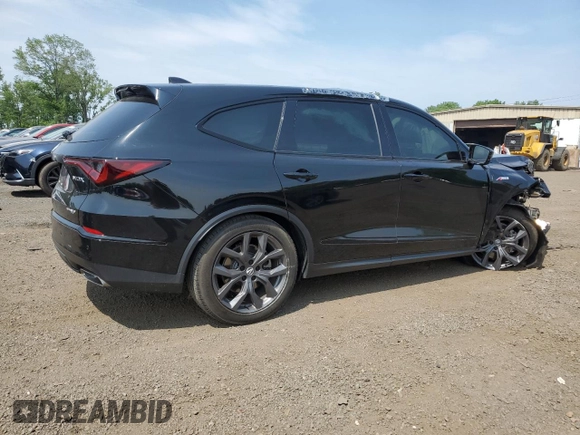 2024 Acura MDX w/A-Spec Package with VIN 5J8YE1H08RL001232, listed as a Copart auction lot 60906385 with 61,898 mi miles and Salvage title. Bid and sale history available at DreamBid. Image 3.