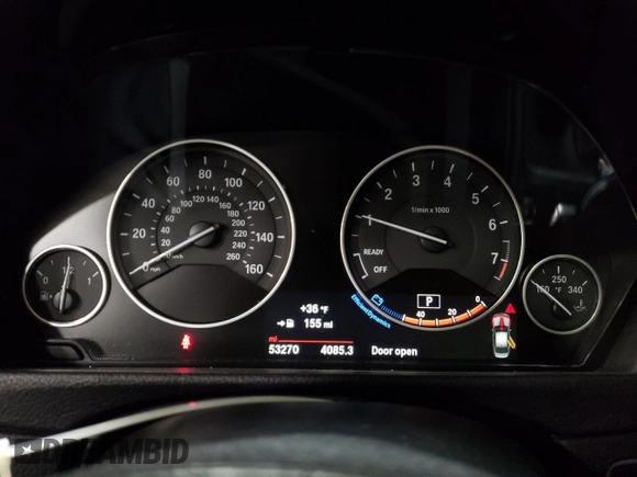 2017 BMW 3 Series 330i xDrive with VIN WBA8D9G31HNU61439, listed as a Copart auction lot 46158625 with 53,270 mi miles and Salvage Title. Bid and sale history available at carsss.com. Image 9.