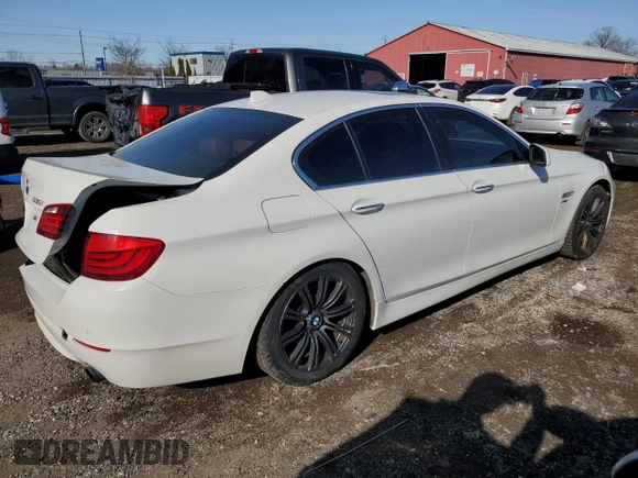 2011 BMW 5 Series 535i xDrive with VIN WBAFU7C56BC780485, listed as a Copart auction lot 47674505 with 196,962 mi miles and Salvage Title. Bid and sale history available at DreamBid. Image 3.