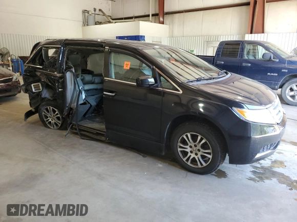 2013 Honda Odyssey EX-L with VIN 5FNRL5H63DB073004, listed as a Copart auction lot 51937375 with 85,008 mi miles and Salvage Title. Bid and sale history available at carsss.com. Image 4.