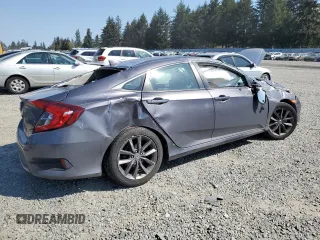 2021 Honda Civic Sedan EX with VIN 19XFC1F38ME202543, listed as a Copart auction lot 54359815 with 37,927 mi miles and Clean Title. Bid and sale history available at carsss.com. Image 3.