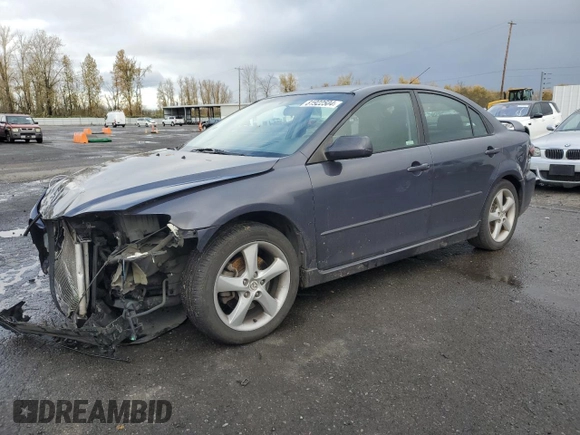 2007 Mazda 6 i Sport VE with VIN 1YVHP84C975M49637, listed as a Copart auction lot 85753394 with 125,622 mi miles and Salvage Title. Bid and sale history available at DreamBid. Image 1.