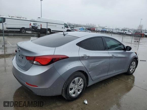 2016 Hyundai Elantra SE with VIN 5NPDH4AE5GH774298, listed as a Copart auction lot 45185505 with 175,868 mi miles and Salvage Title. Bid and sale history available at DreamBid. Image 3.
