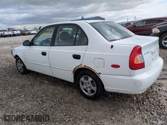2002 Hyundai Accent GL with VIN KMHCG45C82U358523, listed as a Copart auction lot 48247575 with 164,869 mi miles and Salvage Title. Bid and sale history available at carsss.com. Image 2.