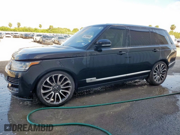 2016 Land Rover Range Rover Supercharged z VIN SALGS3EF1GA258581, wystawiony jako Copart lot #62299995 z przebiegiem 164 419 mil mil oraz Szkoda całkowita • Salvage title. Historia ofert i sprzedaży dostępna na DreamBid. Obrazek 1.