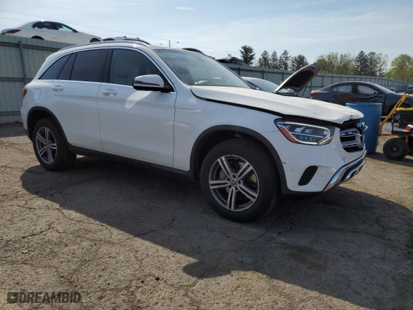 2021 Mercedes-Benz GLC with VIN W1N0G8EB5MV285686, listed as a Copart auction lot 54317825 with 38,605 mi miles and Salvage Title. Bid and sale history available at carsss.com. Image 4.