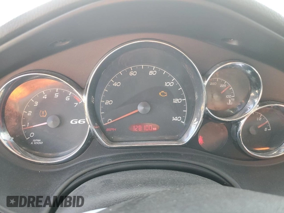 2008 Pontiac G6 with VIN 1G2ZG57N284181290, listed as a Copart auction lot 72150504 with 128,100 mi miles and Salvage Title. Bid and sale history available at carsss.com. Image 9.