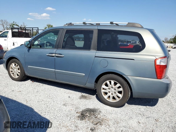 2007 Kia Sedona EX with VIN KNDMB233076166751, listed as a Copart auction lot 50443565 with 216,592 mi miles and Salvage Title. Bid and sale history available at carsss.com. Image 2.