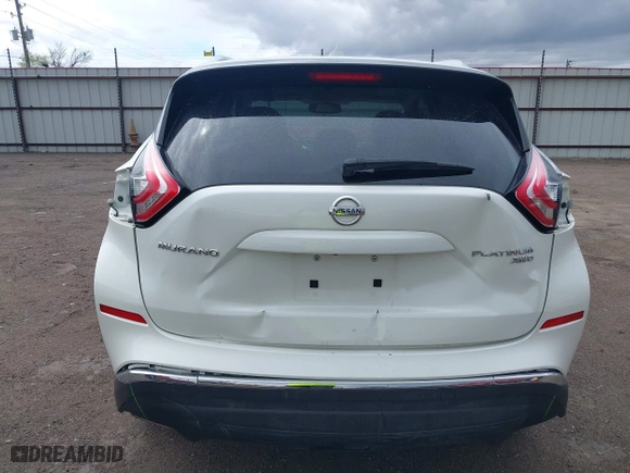 2016 Nissan Murano SL with VIN 5N1AZ2MH3GN139327, listed as a IAAI auction lot 41908885 with 99,508 mi miles. Bid and sale history available at carsss.com. Image 17.