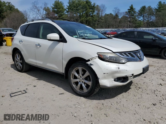 2012 Nissan Murano SV with VIN JN8AZ1MW4CW212694, listed as a Copart auction lot 53834805 with 160,334 mi miles and Clean Title. Bid and sale history available at carsss.com. Image 4.