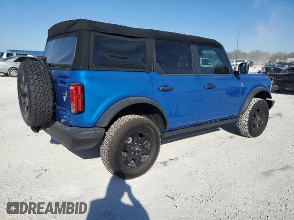 2024 Ford Bronco with VIN 1FMDE1BHXRLA88798, listed as a Copart auction lot 87472494 with 911 mi miles and Salvage title. Bid and sale history available at DreamBid. Image 3.
