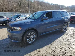 2019 Dodge Durango GT Plus with VIN 1C4RDJDG1KC718280, listed as a Copart auction lot 47232675 with Not Provided miles and Salvage Title. Bid and sale history available at carsss.com. Image 1.