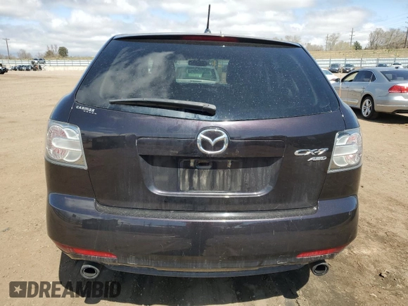 2011 Mazda CX-7 S Touring with VIN JM3ER4C38B0368963, listed as a Copart auction lot 51707155 with 125,276 mi miles and Clean Title. Bid and sale history available at DreamBid. Image 6.