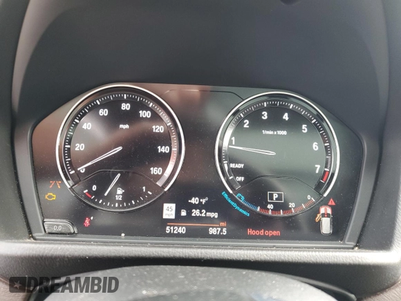 2021 BMW X1 xDrive28i z VIN WBXJG9C09M5T16797, wystawiony jako Copart lot #49322375 z przebiegiem 51 240 mil mil oraz Szkoda całkowita • Salvage title. Historia ofert i sprzedaży dostępna na DreamBid. Obrazek 9.