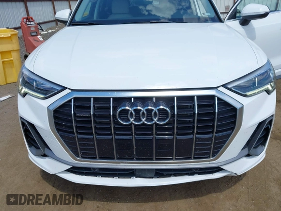 2023 Audi Q3 S line Premium with VIN WA1DECF32P1089395, listed as a IAAI auction lot 42726165 with 48,093 mi miles and . Bid and sale history available at DreamBid. Image 6.