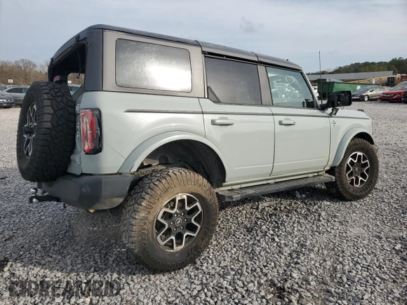 2021 Ford Bronco z VIN 1FMEE5BP2MLA72638, wystawiony jako Copart lot #47970155 z przebiegiem 58 250 mil mil oraz Szkoda całkowita • Salvage title. Historia ofert i sprzedaży dostępna na DreamBid. Obrazek 3.