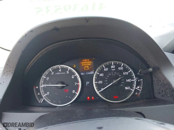 2013 Acura RDX Tech Pkg with VIN 5J8TB3H55DL017066, listed as a IAAI auction lot 41639535 with 170,523 mi miles. Bid and sale history available at carsss.com. Image 7.