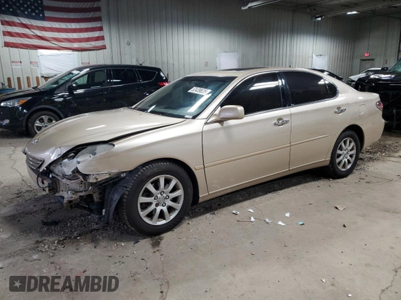 2003 Lexus ES 300 with VIN JTHBF30G936011147, listed as a Copart auction lot 52439635 with 193,233 mi miles and Non Repairable. Bid and sale history available at DreamBid. Image 1.
