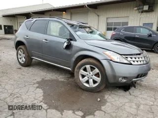 2007 Nissan Murano SL with VIN JN8AZ08W47W649198, listed as a Copart auction lot 51538455 with Not Provided miles and Salvage Title. Bid and sale history available at DreamBid. Image 4.