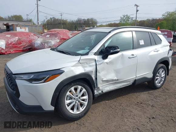 2024 Toyota Corolla Cross LE with VIN 7MUBAABG2RV114524, listed as a IAAI auction lot 42117794 with 2,781 mi miles and . Bid and sale history available at DreamBid. Image 6.