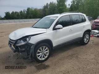 2017 Volkswagen Tiguan Wolfsburg Edition with VIN WVGNV7AXXHK014480, listed as a Copart auction lot 59782255 with 108,667 mi miles and Salvage title. Bid and sale history available at DreamBid. Image 1.