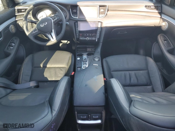 2024 Infiniti QX50 LUXE with VIN 3PCAJ5BAXRF101940, listed as a Copart auction lot 84556254 with 6,141 mi miles and Salvage Title. Bid and sale history available at carsss.com. Image 8.