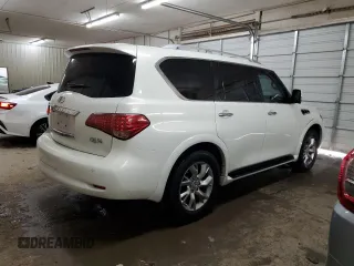 2013 Infiniti QX56 with VIN JN8AZ2NF8D9530371, listed as a Copart auction lot 79026334 with 117,131 mi miles and Salvage Title. Bid and sale history available at carsss.com. Image 3.