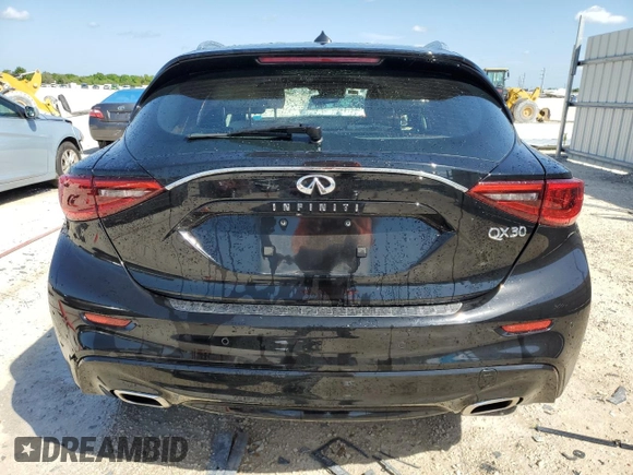 2018 Infiniti QX30 ESSENTIAL with VIN SJKCH5CP7JA055470, listed as a Copart auction lot 46557164 with 44,440 mi miles. Bid and sale history available at carsss.com. Image 6.