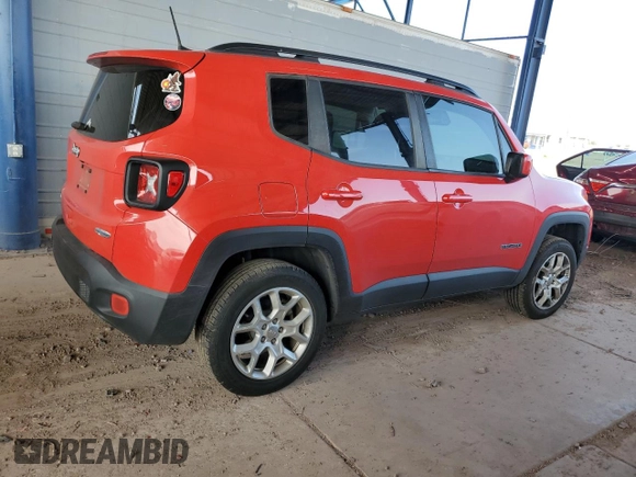 2018 Jeep Renegade Altitude with VIN ZACCJBBB9JPH96697, listed as a Copart auction lot 51349565 with 61,378 mi miles and Salvage title. Bid and sale history available at DreamBid. Image 3.