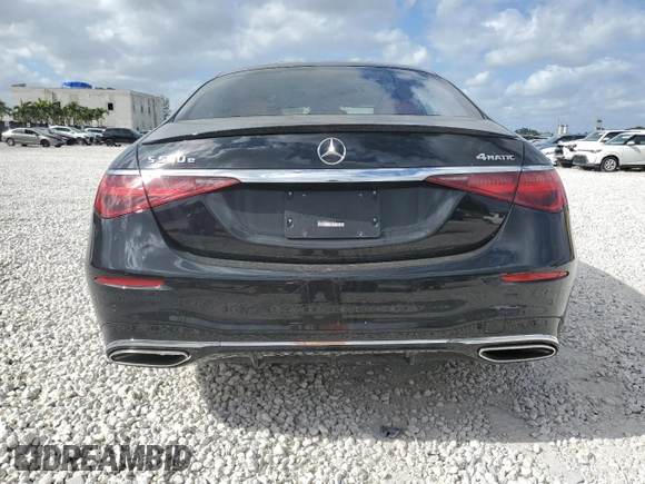 2024 Mercedes-Benz S 580e with VIN W1K6G6KB3RA264513, listed as a Copart auction lot 41341515 with 4,314 mi miles and Non Repairable. Bid and sale history available at DreamBid. Image 6.