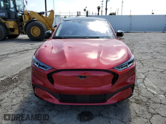 2023 Ford Mustang Mach-E Premium with VIN 3FMTK3R70PMA40851, listed as a Copart auction lot 55997745 with 9,754 mi miles and Salvage title. Bid and sale history available at DreamBid. Image 5.