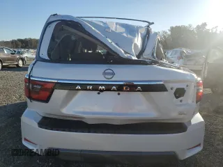 2022 Nissan Armada SL with VIN JN8AY2BBXN9815420, listed as a Copart auction lot 74848824 with 23,963 mi miles and Salvage Title. Bid and sale history available at carsss.com. Image 6.