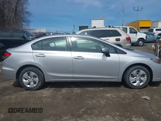 2015 Honda Civic Sedan LX with VIN 19XFB2F50FE702158, listed as a IAAI auction lot 41946929 with 48,646 mi miles. Bid and sale history available at carsss.com. Image 13.