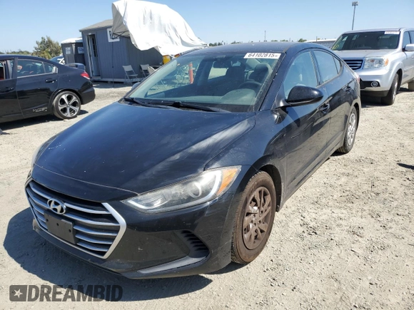 2017 Hyundai Elantra SE with VIN 5NPD74LF7HH190642, listed as a Copart auction lot 64102815 with 124,615 mi miles and Clean title. Bid and sale history available at DreamBid. Image 1.