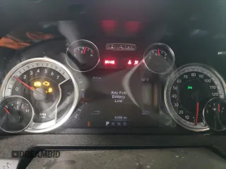 2018 Ram 1500 Night with VIN 1C6RR7MT9JS196060, listed as a Copart auction lot 51763415 with 63,398 mi miles and Salvage Title. Bid and sale history available at carsss.com. Image 9.