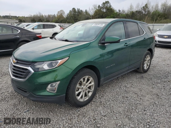 2018 Chevrolet Equinox LT with VIN 2GNAXJEV4J6272478, listed as a Copart auction lot 50939135 with 95,869 mi miles and Salvage Title. Bid and sale history available at DreamBid. Image 1.