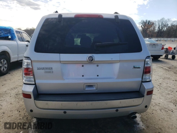 2010 Mercury Mariner Premier with VIN 4M2CN8HG9AKJ25139, listed as a Copart auction lot 46983424 with 196,403 mi miles and Salvage Title. Bid and sale history available at carsss.com. Image 6.