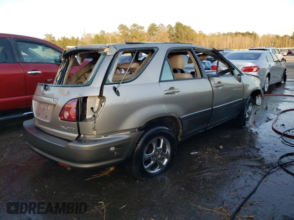 2000 Lexus RX 300 with VIN JT6HF10UXY0140554, listed as a Copart auction lot 44442494 with 262,517 mi miles and Non Repairable. Bid and sale history available at carsss.com. Image 3.