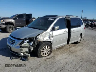 2008 Honda Odyssey EX-L with VIN 5FNRL38708B050394, listed as a Copart auction lot 49284105 with 163,827 mi miles and Salvage Title. Bid and sale history available at carsss.com. Image 1.