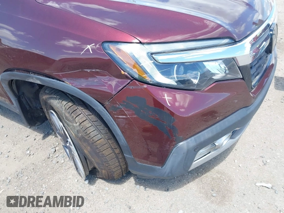 2019 Honda Ridgeline RTL-E with VIN 5FPYK3F72KB031085, listed as a IAAI auction lot 42236249 with 73,612 mi miles and . Bid and sale history available at DreamBid. Image 6.