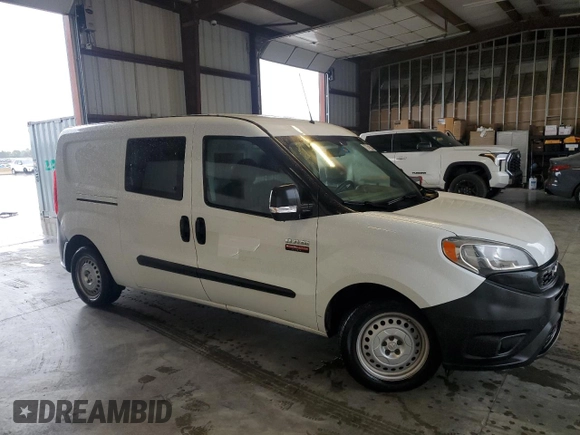 2021 Ram ProMaster City Cargo Tradesman with VIN ZFBHRFAB7M6T72727, listed as a Copart auction lot 66628784 with 57,722 mi miles and Clean Title. Bid and sale history available at DreamBid. Image 4.