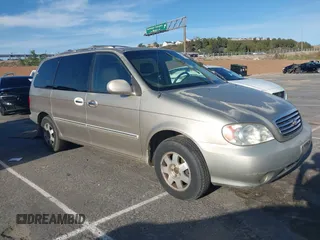 2002 Kia Sedona LX with VIN KNDUP131326280553, listed as a IAAI auction lot 41831101 with 342,242 mi miles. Bid and sale history available at carsss.com. Image 1.