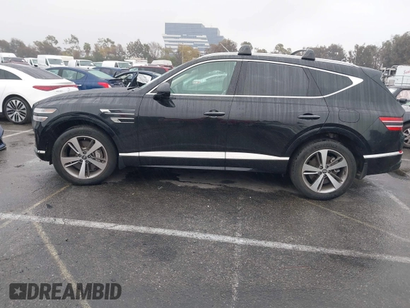 2022 Genesis GV80 Advanced Plus with VIN KMUHCESCXNU078815, listed as a IAAI auction lot 41558532 with 35,424 mi miles and . Bid and sale history available at DreamBid. Image 14.