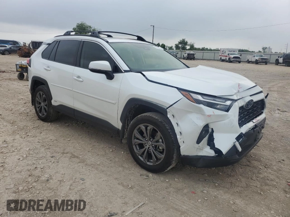 2024 Toyota RAV4 Hybrid XLE Premium with VIN JTMB6RFV6RJ054408, listed as a Copart auction lot 52120745 with 2,961 mi miles and Salvage Title. Bid and sale history available at DreamBid. Image 4.