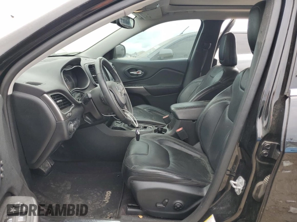 2019 Jeep Cherokee Limited with VIN 1C4PJLDN8KD128291, listed as a Copart auction lot 52923225 with 109,560 mi miles and Salvage Title. Bid and sale history available at DreamBid. Image 7.