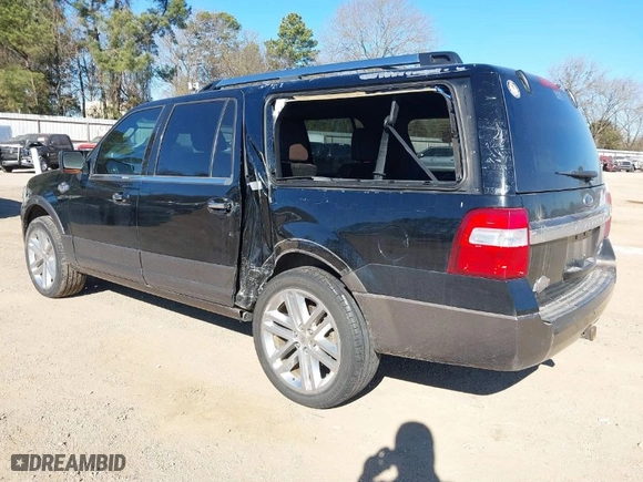 2017 Ford Expedition EL XLT with VIN 1FMJK1JT0HEA32907, listed as a IAAI auction lot 41417973 with 159,954 mi miles. Bid and sale history available at carsss.com. Image 3.