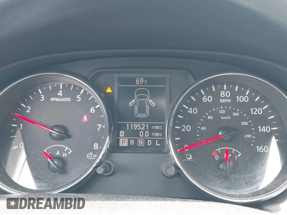 2013 Nissan Rogue S with VIN JN8AS5MV6DW601616, listed as a IAAI auction lot 42230998 with 119,521 mi miles and . Bid and sale history available at DreamBid. Image 7.